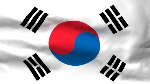 Waving Flag of South Korea